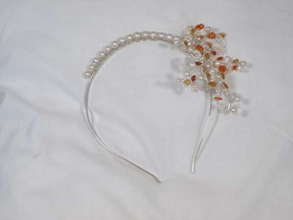 Sunburst side tiara